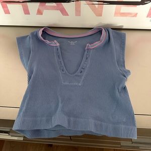 This is a size XS blue urban outfitters top